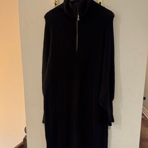 J. Crew Black Long Sleeve Dress